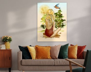 Example of the artwork in a room