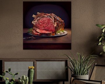 steak de bœuf grillé, illustration sur Animaflora PicsStock