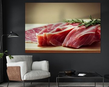 Italiaanse ham op een snijplank van Animaflora PicsStock