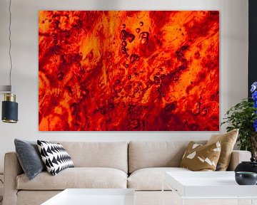 Red Orange Abstract | Fire | Stardust by Nanda Bussers