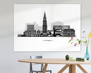 Skyline von Groningen von Jan-Fokko Stuut