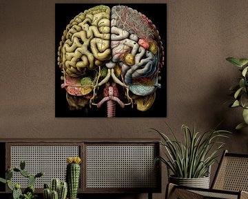 3D model of the human brain, illustration by Animaflora PicsStock