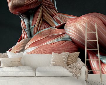 Anatomie van het menselijk lichaam, illustratie van Animaflora PicsStock