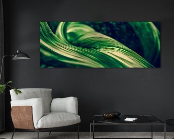 abstracte groene achtergrond met golven illustratie van Animaflora PicsStock