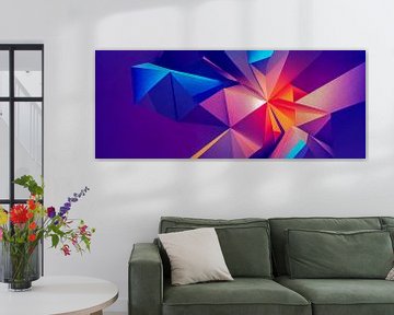 abstracte achtergrond met driehoeken, Generatieve AI Art Illustrati van Animaflora PicsStock