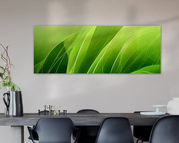 abstrakter grüner Hintergrund mit Wellen Illustration von Animaflora PicsStock