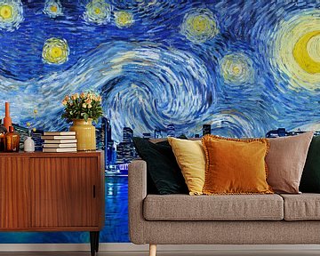 Starry Night New York by Arjen Roos