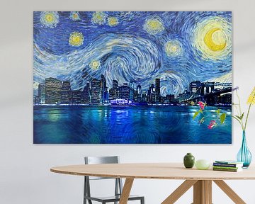 Starry Night New York by Arjen Roos