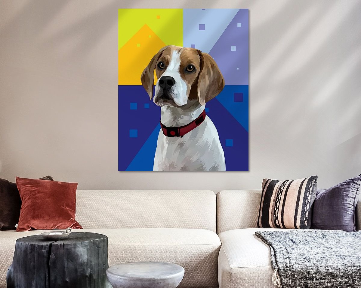 Example of the artwork in a room