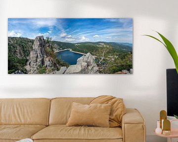 Lac Blanc meer in de Vogezen in Frankrijk tijdens de zomer