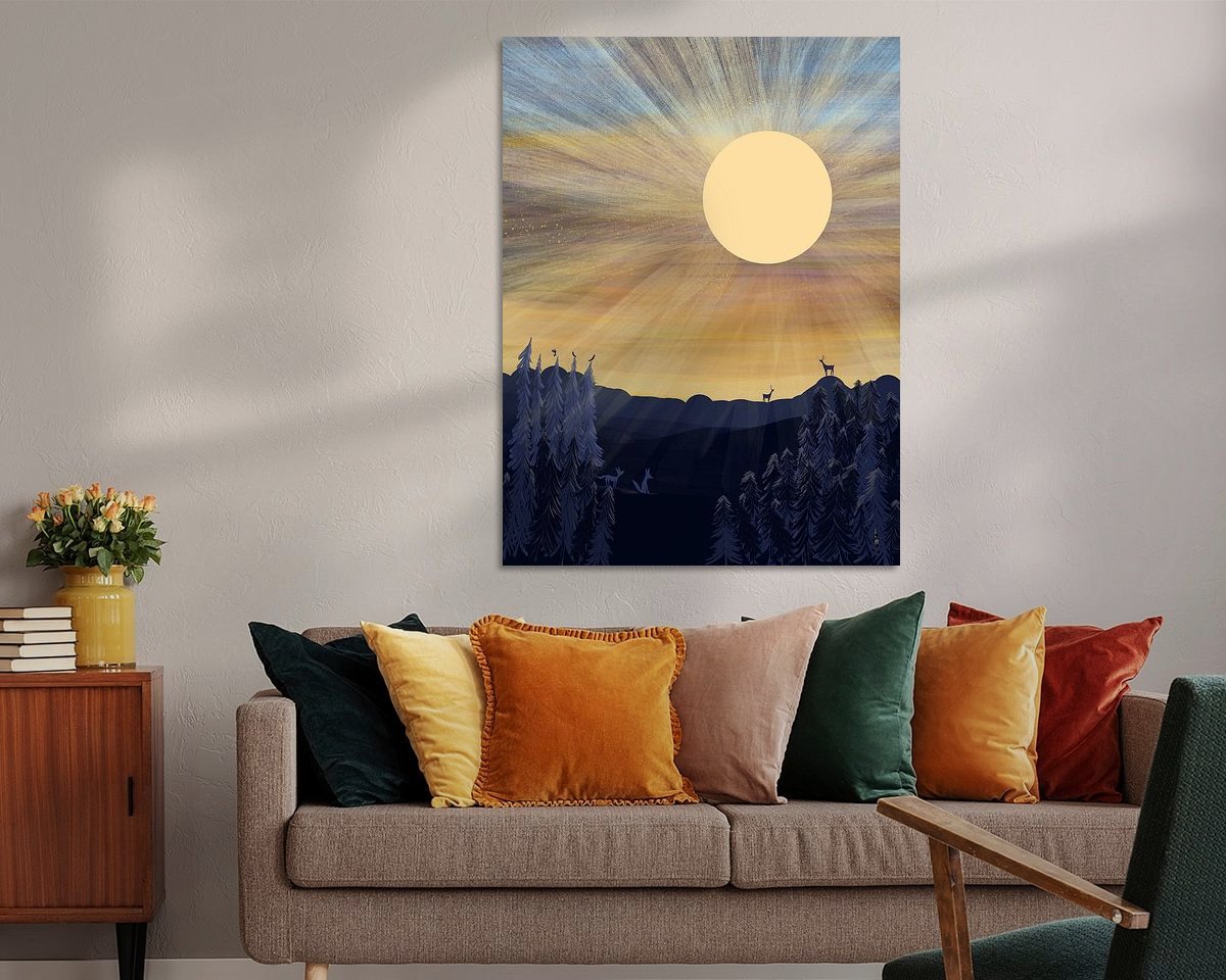 Example of the artwork in a room