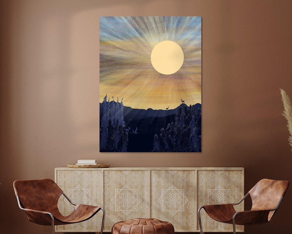 Example of the artwork in a room