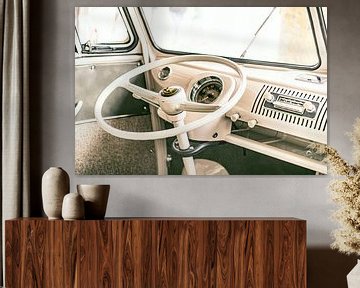 Volkswagen Transporter T1 tableau de bord d'un van rétro vintage sur Sjoerd van der Wal Photographie