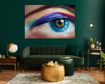kleurrijke oogschaduw make-up oog illustratie van Animaflora PicsStock