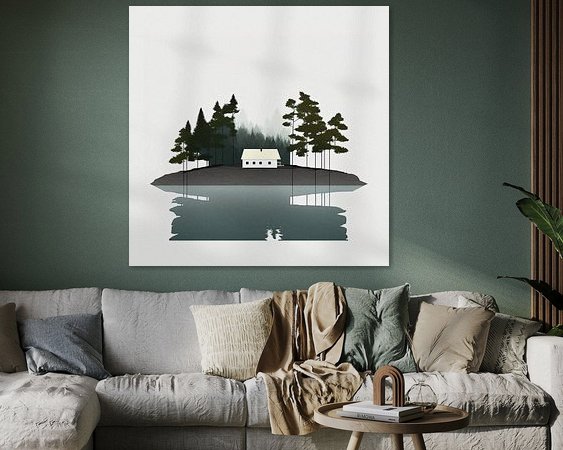 Example of the artwork in a room