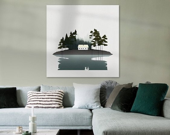 Example of the artwork in a room