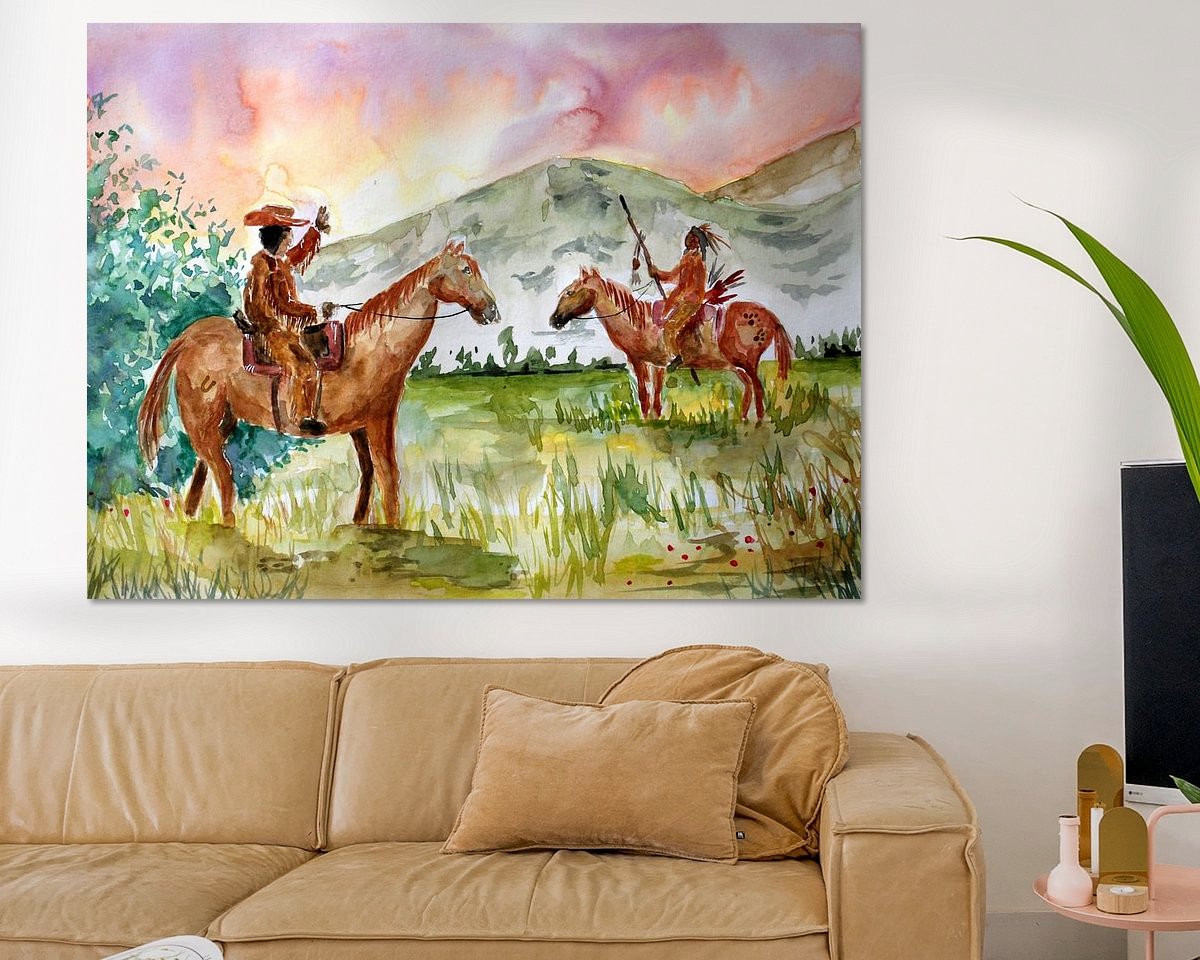 Example of the artwork in a room
