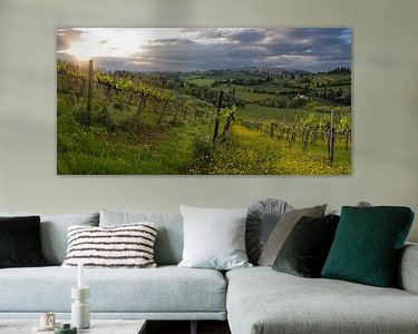 Example of the artwork in a room