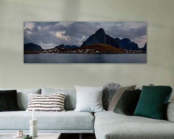 Panorama Lofoten Norwegen von Leon Brouwer