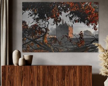 Autumnal vista at Doornenburg castle by Joyce Derksen