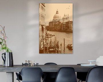 Venedig und Canal Grande in Taupe von Imladris Images
