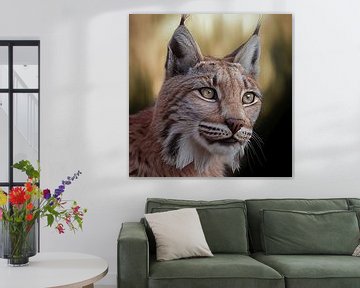 Close-up van een lynx Illustratie van Animaflora PicsStock