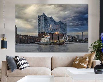 Voor de Elbphilharmonie van Das-Hamburg-Foto