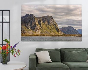 Sunny mountains Lofoten by Nico Olsthoorn