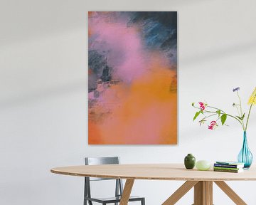 Abstract schilderij: "A splash of pink" van Studio Allee