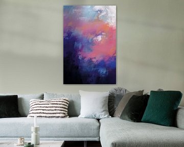 Abstract painting: "Moving blue" by Studio Allee