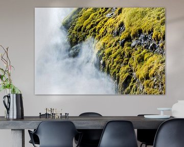 Detail des Gullfoss-Wasserfalls von Danny Slijfer Natuurfotografie