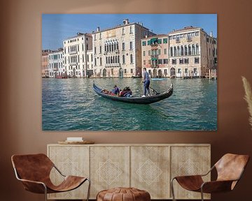 Venetië - Gondel op het Canal Grande van t.ART