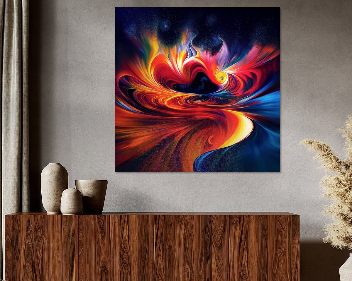 Example of the artwork in a room