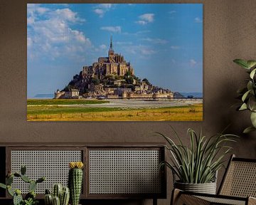 Mont Saint Michel in Normandië van Roland Brack