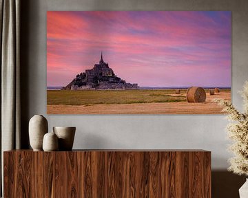 Mont Saint Michel in Normandië van Roland Brack