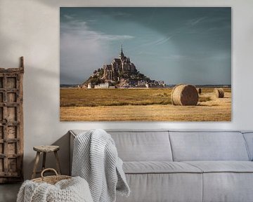 Mont Saint Michel in Normandië van Roland Brack