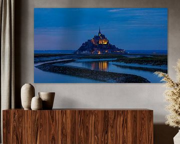 Mont Saint Michel in Normandië van Roland Brack