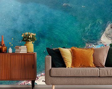 Beach summer in southern Europe