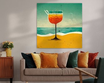 Zomerse cocktail aan het strand