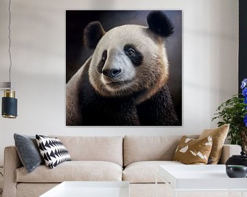 Portret van een reizende panda Illustratie van Animaflora PicsStock