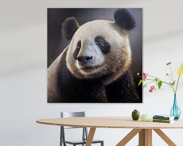 Portret van een reizende panda Illustratie van Animaflora PicsStock