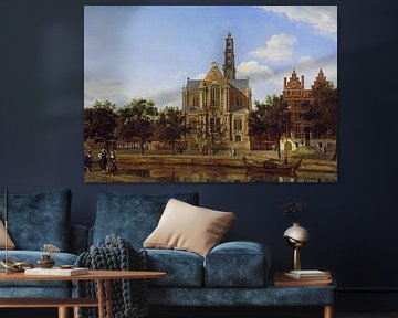 Gezicht op de Westerkerk, Amsterdam, Jan van der Heyden