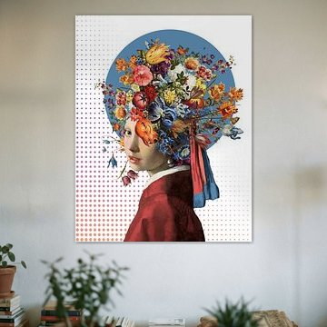 Meisje met de Parel - Colorful Graphic Edition by Marja van den Hurk