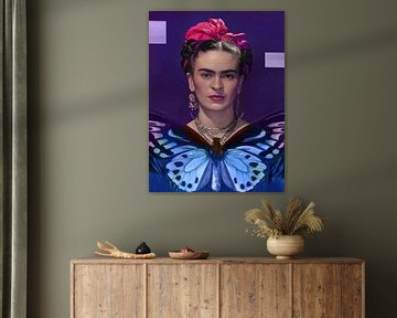 Frida and the butterfly van Digital Art Studio