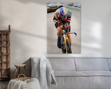 Wout Van Aert time art by FreddyFinn