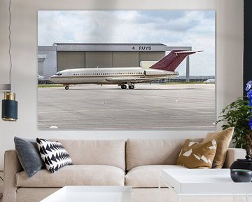 Boeing 727-17 private jet arrived at Schiphol-East. by Jaap van den Berg