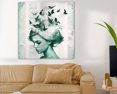 Example of the artwork in a room