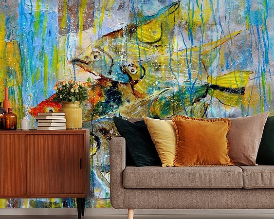 Example of the artwork in a room