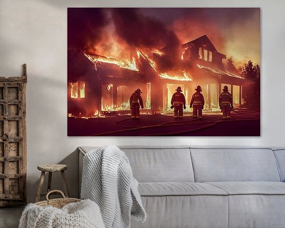 Example of the artwork in a room