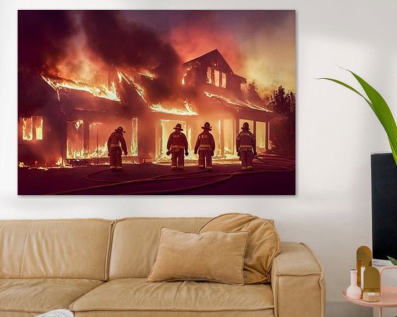 Example of the artwork in a room